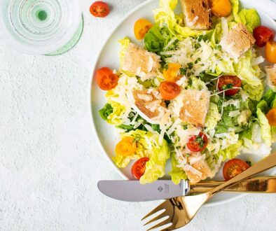 Salad and Bread For Breakfast